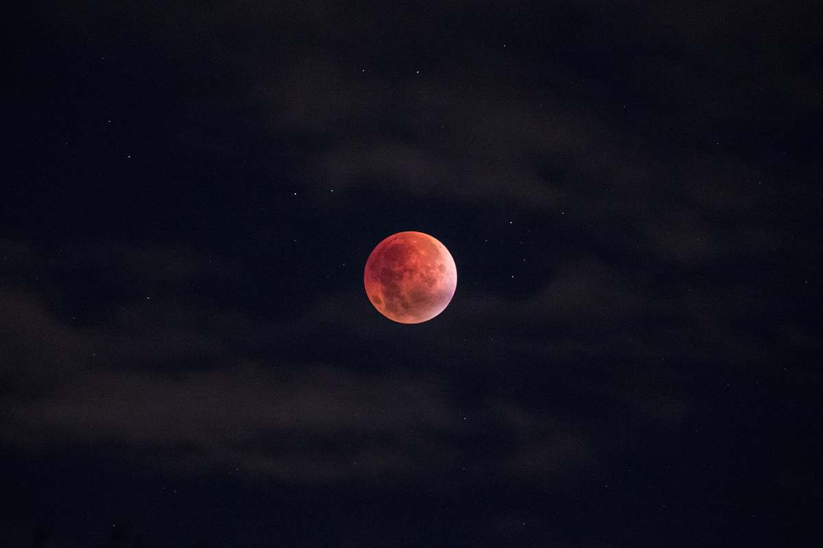 blood moon blood moon during night eclipse